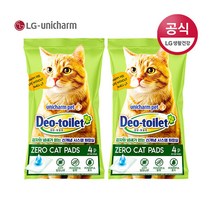 유니참 LG 감자 사막화 Zero 고양이패드 4매 x 2팩