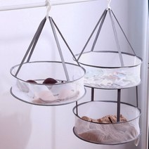빨래 건조망 1단 2단 걸이형 빨래건조대 행거 캠핑 매쉬 니트 접이식 그물망