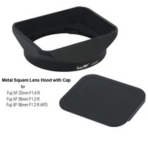 FITRADE CNC 알루미늄 합금 스퀘어 렌즈 후드 후지 후지온 렌즈 XF 23mm F1.4 R XF 56mm F1.2 R