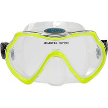SeaDive Eagleeye SLX 다이브 마스크 USA 미국, Yellow