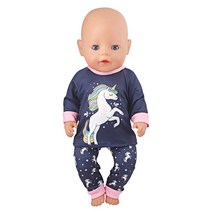 인형 귀여운 고양이 동물 상어 티셔츠 + 반바지 의류 세트 잠옷 미국 18 인치 소녀 인형 및 43cm 새로 태, 04 CL-0362-1