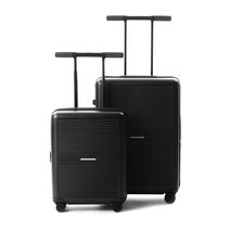 무신사 로우로우 캐리어 세트 TRUNK BLACK 20인치 37L+27인치 72L