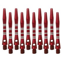 10Pcs 다트 샤프트 다트 줄기 알루미늄 합금 2BA 스레드 교체, 빨간색