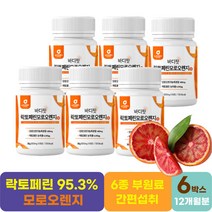 바디핏 락토페린 모로오렌지 60정 6박스 식이섬유 차전자피분말 콜라겐펩타이드