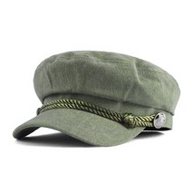 팸드님 여성용 실버 버튼 헌팅캡