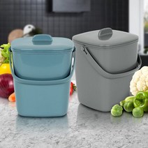 주방 씽크대 음식물 수거통 쓰레기통 2L 음식물휴지통 주방정리