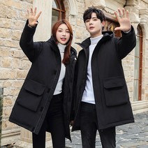 남성용 후드 카고 코트 커플 패딩 하늘비즈 C11 S006E634