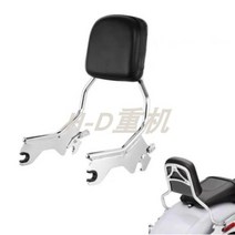 할리데이비슨 소프테일 팻보이 텐덤 동승자 등받이 쿠션 2018-2022, 크롬, 1개