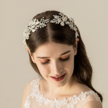 고급 셀프웨딩 브라이덜샤워 생일 선물 수공예 헤어밴드 헤어장식 20