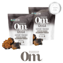 [2팩기획] 옴 머쉬룸 차가버섯 분말 200g 효능 2 000mg 함유 젊음의 버섯, 1개, 기본