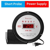 LCD 디지털 디스플레이 방수 프로브 온도 습도 측정기 온도계 냉장고 수족관 습도계 센서 게이지, 03 50mm, [03] Plug in Short Probe