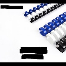 쉽고 깔끔한 제본 플라스틱링 10mm 100개 플라스틱링제본 플라스틱제본링 제본재료 제본표지 PVC표지 클립, 검정