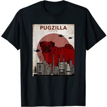 퍼그 티셔츠 Pugzilla 티셔츠