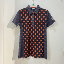 [행복한백화점][그린조이][그린조이] 앞판 도트 프린트 시어서커 반팔 카라티셔츠 그레이 여성 GS18KY01W