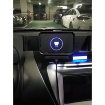 갤럭시 S22 Ultra 울트라 플러스 Plus 폴더블폰 아이폰 SE3 무선 충전 차량용 핸드폰 거치대, 블랙실버+시거잭USB충전기고급퀄컴칩3.0