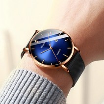 백스테이 초경량 고급 스테인리스 스트랩 메탈 가벼운 손목시계 B156WC