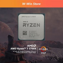 AMD라이젠 7 3700X CPU 프로세서 3.6 GHz 7NM L3 = 32M 100000000071 8 코어 SinteenThread AM4 팬 미포함