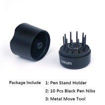LP수납장 보관 Wacom 펜 스탠드 홀더 그리기 태블릿 Intuos Pro Pen2/3D/슬림 KP-501E LP-190/LP-1100/, 02 Stand and Nibs, [02] Stand and Nibs