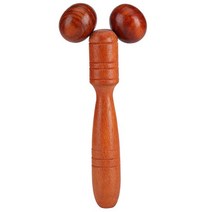 롤러 마사지 붉은 나무 롤러 나무 마사지 얇은 얼굴 손 다리 머리 목 뒤 허리 마사지 휠, 갈색
