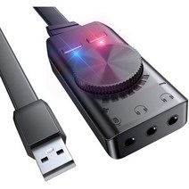 일본직발송 3. Bengoo 사운드 카드 외장 USB 오디오 변환 어댑터 3.5mm 미니 잭 헤드폰·마이크 단자 고음, One Size_One Color, One Color, 상세 설명 참조0
