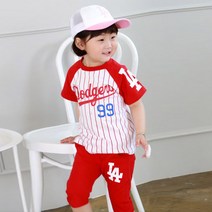 이유까까 아동용 다저스99 반팔세트