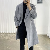 아도르클래식 앤디 더블 울 캐시미어 겨울 빅사이즈 오버핏 코트