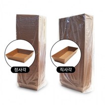 크라프트 트레이 100P(벌크) 휴게소 푸드트럭 포장 분식 종이도시락용기, 크라프트 트레이 직사각 100P(벌크)