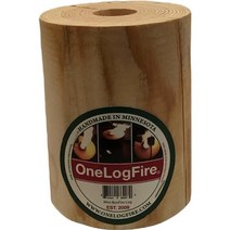One Log Fire 울트라 미니 - 싱글 통나무 캠프파이어 100% 천연 레드 소나무 이지 라이트 - 연소 시간 30분, 2_Mini