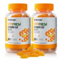 엔젯오리진 비타프레쉬 귤젤리 비타민C & D 3000, 70정, 3개