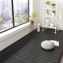 알뜨리 층간소음 거실 베란다 놀이방 매트, 블랙8p