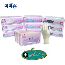 마미손 니트릴장갑 화이트 소중대 100매, 화이트x대(L)x1개(100매입), 대(L)