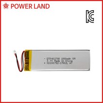 DTP 402780 3.7V 1000mAh 리튬폴리머/배터리/충전지, 1개