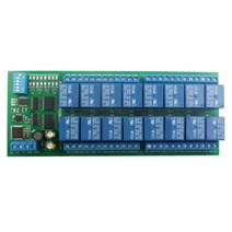 16 채널 RS485 MODBUS RTU 제어 PTZ 카메라 및 모터 제어 용 스마트 홈 제어 스위치 보드가있는 릴레이 모듈, 1개
