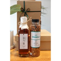 영대 참기름 명절선물 답례품 선물세트 수제 그래놀라(50년 전통의 영대 참기름 침전물 없이 마지막 한 방울까지 맑고 고소한 참기름!)