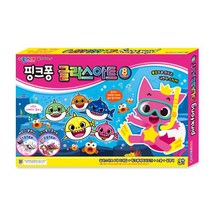 종이나라 핑크퐁 아기상어 글라스아트 11색 세트, 혼합색상, 2세트