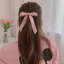 골프 리본핀 집게핀 머리핀 뒤통수볼륨 왕리본핀, 곰블리샵 6-골프리본핀-블랙, 곰블리샵 본상품선택