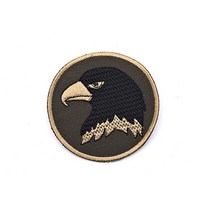 PA0077 밀리터리 독수리 호크 원형 자수와펜 리폼패치