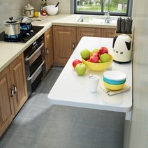 주방 접이식 보조 테이블 식탁 주방 선반 KH700, 흰색70*40CM