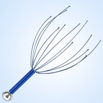 두피 관리기 헤어빔 전동 마사지기계 문어 머리 이완 릴리프 바디 근육 긴장 피로 제거, 블