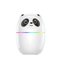 가습기새끼 고양이 및 곰 가습기 귀여운 공기 아로마 테라피 디퓨저 에센셜 오일 가정용 자동차 청정기, 02 pandaBrick Green