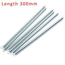 아연 도금 장력 스프링 확장 길이 300mm 이중 루프 1 개, [01] 0.4x3x300 mm