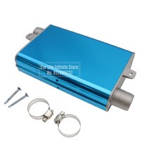 자동차 에어 디젤 주차 히터 배기 머플러 소음기 24mm 클램프 포함 알루미늄 에버스패커 히터용, CHINA_Upgraded blue