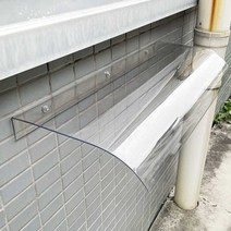 지붕판넬 처마 투명 골판 덮개 플라스틱 빗물, 40x120CM  투명