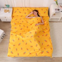 머미형 캠핑 침낭 장비 와이드 컴포트 가을 백패킹 차박 동계 매트 겨울 사계절 초경량 방수, 80x220cm, 당근  수납용 가방 배달