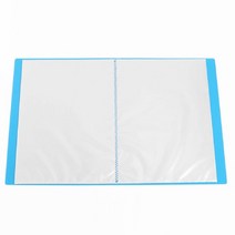 블루 A4 인덱스 클리어 서류 파일 30매 유인물 화일철 파일철 프린트물 사무비품