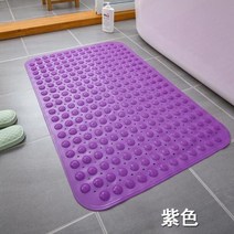 1Pcs 자기 프라이밍 실리콘 욕실 매트 PVC 직사각형 목욕 유물 발 마사지 쿠션 단독 비 슬립 샤워 룸 마사지 패드, 02 Purple_01 36x71cm