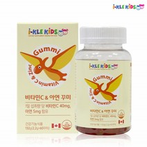 키즈 비타민C 유아 아연 젤리 어린이 구미 비타민 츄어블 두돌 세돌 아이들 영양제 꾸미 씹어먹는비타민 1병60