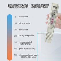 TDS측정기 2-in-1 PPM 물 TDS 미터 테스터 식수 품질 분석기 모니터 필터 신속한 테스트 수족관 수경법 풀 TDS-3