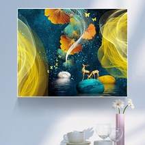 꽃그림액자 모던심플 계량기박스 장식그림 펀칭불필요 시계를 지니다 스위치 스위치케이스 걸이식그림 약한전류 소스 박스 가리기 그림, C11-5070수납 세로 높이 40 가로폭 60오른쪽