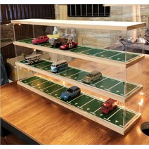 상하이루팡 협력업체 원목 미니카 토미카 주차장 정리대 진열장 장식장, 1단